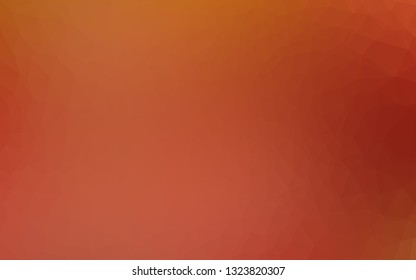 Light Orange vector low poly layout. A sample with polygonal shapes. Template for a cell phone background.