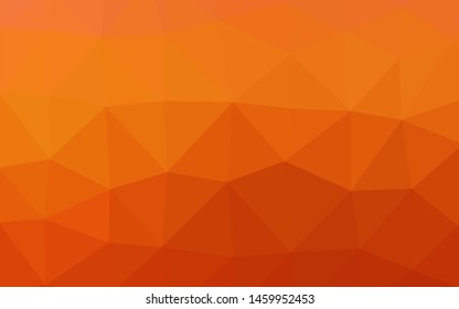 Light Orange vector low poly layout. Creative illustration in halftone style with gradient. Template for your brand book.