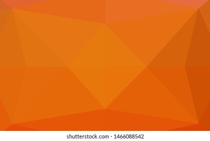 Light Orange vector low poly cover. A completely new color illustration in a vague style. The elegant pattern can be used as part of a brand book.