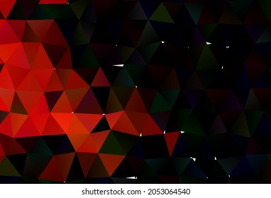 Light Orange vector low poly texture. Modern geometrical abstract illustration with gradient. Template for a cell phone background.