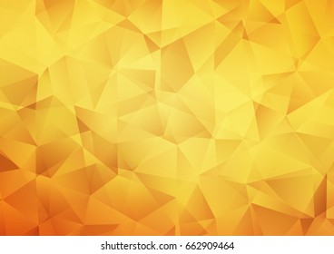 Light Orange vector low poly template. Colorful abstract illustration with gradient. Brand-new design for your business.