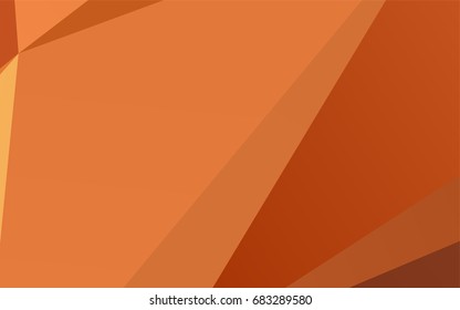 Light Orange vector low poly background. Colorful abstract illustration with gradient. The best triangular design for your business.
