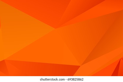 Light Orange vector low poly background. Shining colored illustration in a brand-new style. Brand-new style for your business design.