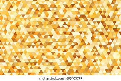 Light Orange vector low poly template. A sample with polygonal shapes. The best triangular design for your business.
