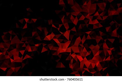 Light Orange vector low poly template. Colorful illustration in abstract style with gradient. The textured pattern can be used for background.