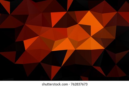 Light Orange vector low poly pattern. An elegant bright illustration with gradient. Brand-new style for your business design.