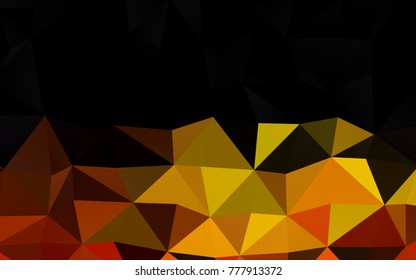 Light Orange vector low poly background. Modern geometrical abstract illustration with gradient. The textured pattern can be used for background.