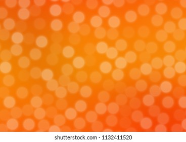 Light Orange vector modern bokeh pattern. A completely new color illustration in a bokeh style. A completely new design for your business.