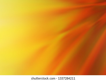 Light Orange vector modern bokeh pattern. Colorful abstract illustration with gradient. The elegant pattern for brand book.