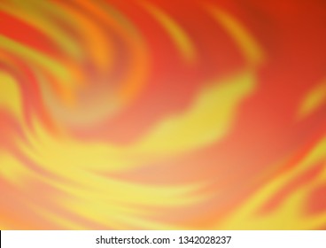 Light Orange vector modern bokeh pattern. Creative illustration in halftone style with gradient. The best blurred design for your business.
