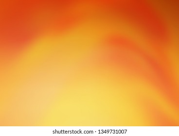 Light Orange vector modern bokeh pattern. Creative illustration in halftone style with gradient. A completely new template for your design.