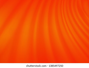 Light Orange vector modern bokeh pattern. Creative illustration in halftone style with gradient. The background for your creative designs.