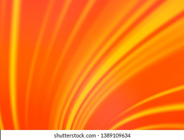 Light Orange vector modern bokeh pattern. Colorful illustration in abstract style with gradient. A new texture for your design.