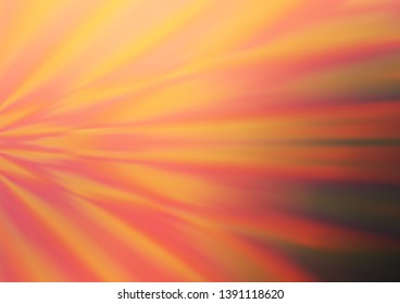 Light Orange vector modern bokeh pattern. Glitter abstract illustration with an elegant design. The blurred design can be used for your web site.