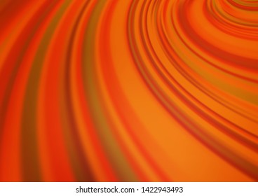 Light Orange vector modern bokeh pattern. Creative illustration in halftone style with gradient. A new texture for your design.