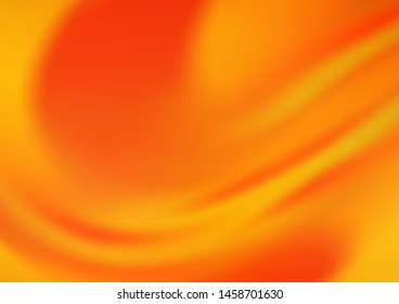 Light Orange vector modern bokeh pattern. Colorful abstract illustration with gradient. Brand new style for your business design.
