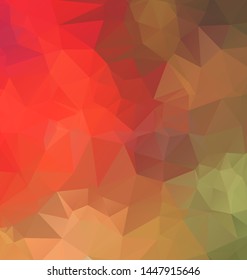 Light Orange vector modern geometric abstract background  , Multicolor, Rainbow vector triangle mosaic template