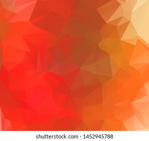 Light Orange vector modern geometric abstract background  , Multicolor, Rainbow vector triangle mosaic template