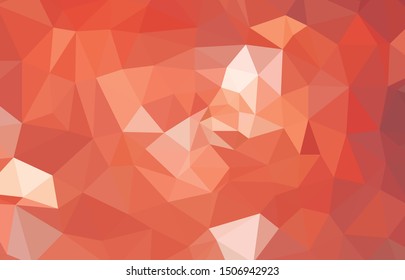 Light Orange vector modern geometric abstract background  , Multicolor, Rainbow vector triangle mosaic template