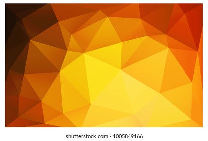 Light Orange vector modern geometrical abstract background. Texture, new background. Geometric background in Origami style with gradient. 