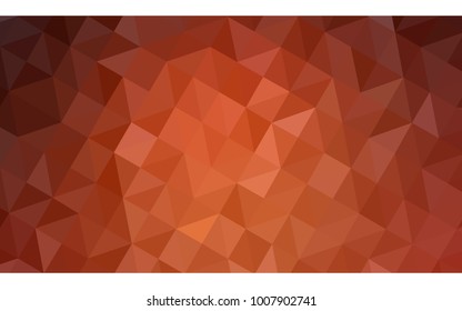 Light Orange vector modern geometrical abstract background. Texture, new background. Geometric background in Origami style with gradient. 