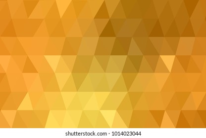Light Orange vector modern geometrical abstract background. Texture, new background. Geometric background in Origami style with gradient. 