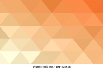Light Orange vector modern geometrical abstract background. Texture, new background. Geometric background in Origami style with gradient. 