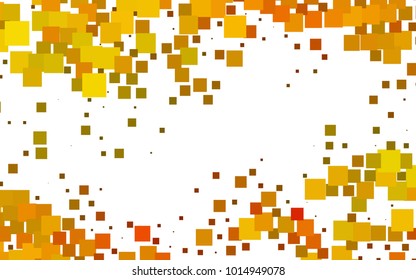 Light Orange vector modern geometrical background. Abstract template. Geometric pattern in square style with gradient.