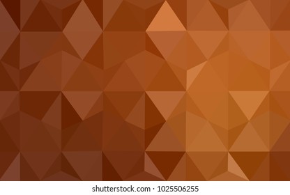 Light Orange vector modern geometrical abstract background. Texture, new background. Geometric background in Origami style with gradient. 