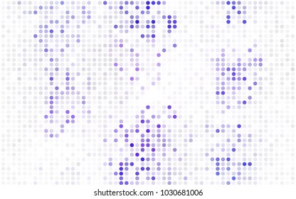 Light Orange vector modern geometrical circle abstract background. Dotted texture template. Geometric pattern in halftone style with gradient. 