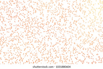 Light Orange vector modern geometrical circle abstract background. Dotted texture template. Geometric pattern in halftone style with gradient. 