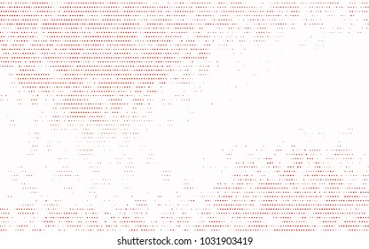 Light Orange vector modern geometrical circle abstract background. Dotted texture template. Geometric pattern in halftone style with gradient. 