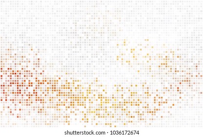 Light Orange vector modern geometrical background. Abstract template. Geometric pattern in square style with gradient.