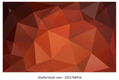 Light Orange vector modern geometrical abstract background. Texture, new background. Geometric background in Origami style with gradient. 