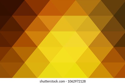 Light Orange vector modern geometrical abstract background. Texture, new background. Geometric background in Origami style with gradient. 