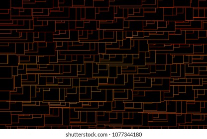 Light Orange vector modern geometrical background. Abstract template. Geometric pattern in square style with gradient.