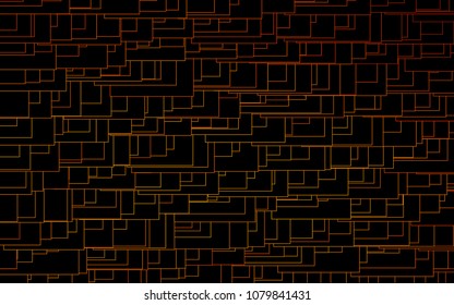 Light Orange vector modern geometrical background. Abstract template. Geometric pattern in square style with gradient.