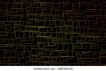 Light Orange vector modern geometrical background. Abstract template. Geometric pattern in square style with gradient.