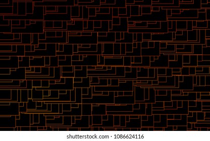 Light Orange vector modern geometrical background. Abstract template. Geometric pattern in square style with gradient.