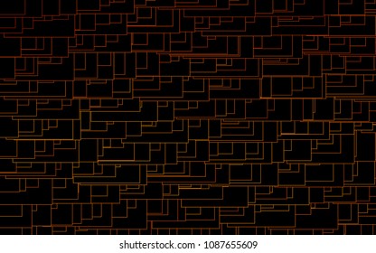 Light Orange vector modern geometrical background. Abstract template. Geometric pattern in square style with gradient.