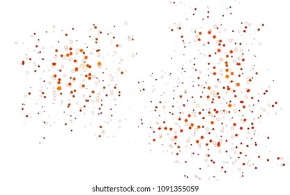 Light Orange vector modern geometrical background. Abstract template. Geometric pattern in square style with gradient.