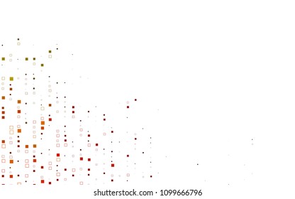 Light Orange vector modern geometrical background. Abstract template. Geometric pattern in square style with gradient.