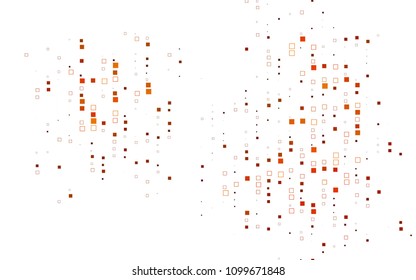 Light Orange vector modern geometrical background. Abstract template. Geometric pattern in square style with gradient.