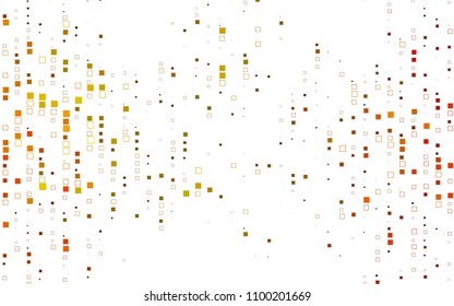 Light Orange vector modern geometrical background. Abstract template. Geometric pattern in square style with gradient.