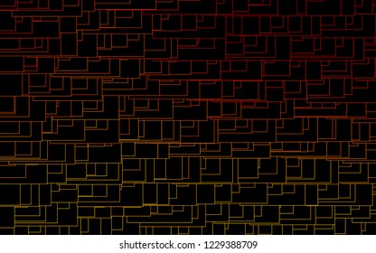 Light Orange vector modern geometrical background. Abstract template. Geometric pattern in square style with gradient.