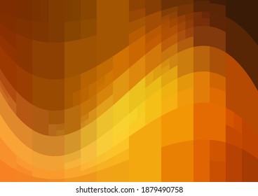 Light Orange vector modern geometrical abstract background. Texture template. Geometric pattern in Origami style with gradient.