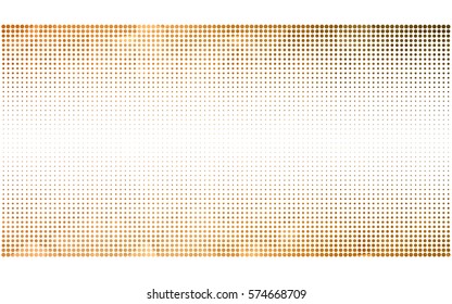 Light Orange vector modern geometrical circle abstract background. Dotted texture template. Geometric pattern in halftone style with gradient. 