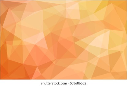 Light Orange vector modern geometrical abstract background. Texture, new background. Geometric background in Origami style with gradient. 