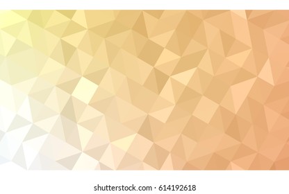 Light Orange vector modern geometrical abstract background. Texture, new background. Geometric background in Origami style with gradient. 
