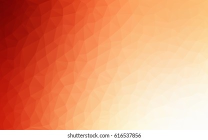 Light Orange vector modern geometrical abstract background. Texture, new background. Geometric background in Origami style with gradient. 